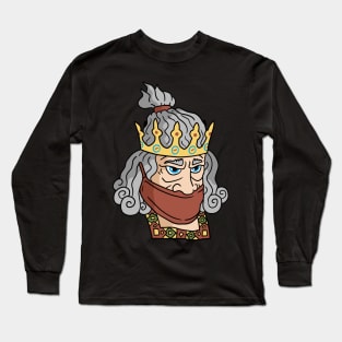 the king with the crown. Long Sleeve T-Shirt